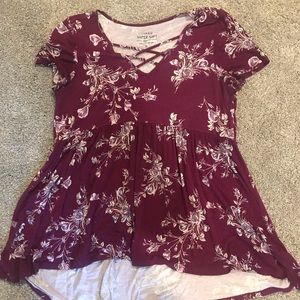 Torrid floral top size 0